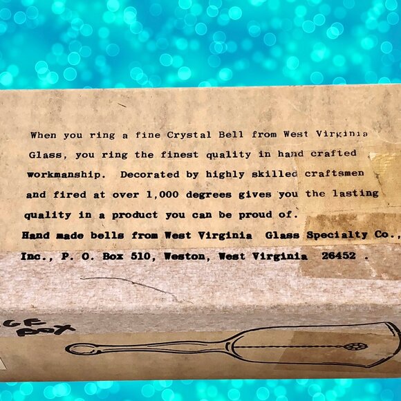 West Virginia Glass Vintage Bell with Ringer Cardinal Birds Sticker - Picture 15 of 15